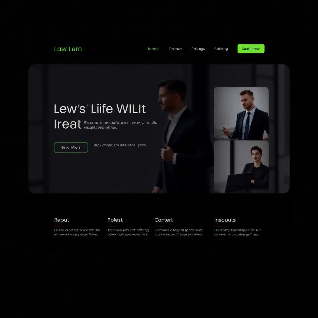 Ashcroft & Vale — Law Firm concept project by FlyUp Studio